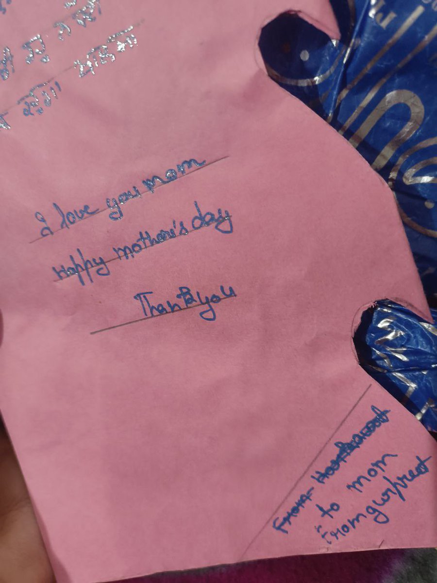 Yesterday evening, we were checking my mom’s old storage trunks ones we hadn’t opened since last year. Most of it was her clothes, some old currency notes and coins that aren’t even supported anymore and old notes but then

There we found a Mother’s Day card which I made 17–18