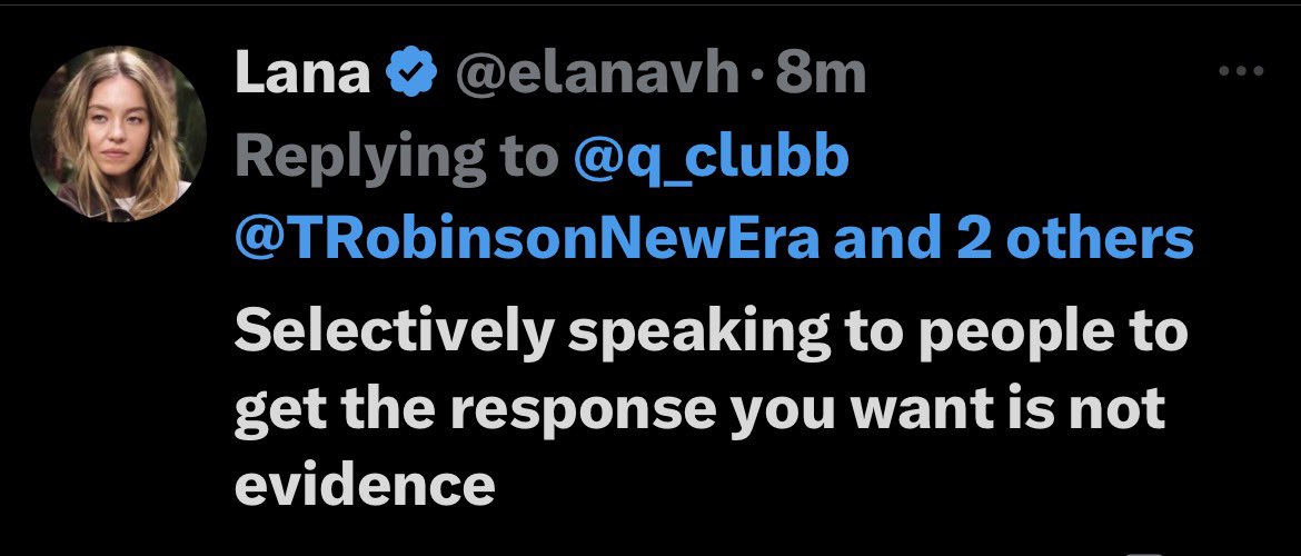 .<a href="/elanavh/">Lana</a> you deleted your post or restricted my view - my reply is -  am actually an author and screenwriter and you will find that in-order not to get a Hollywood type script or political propaganda - one of the tools is real life interviews and research and why do you make the