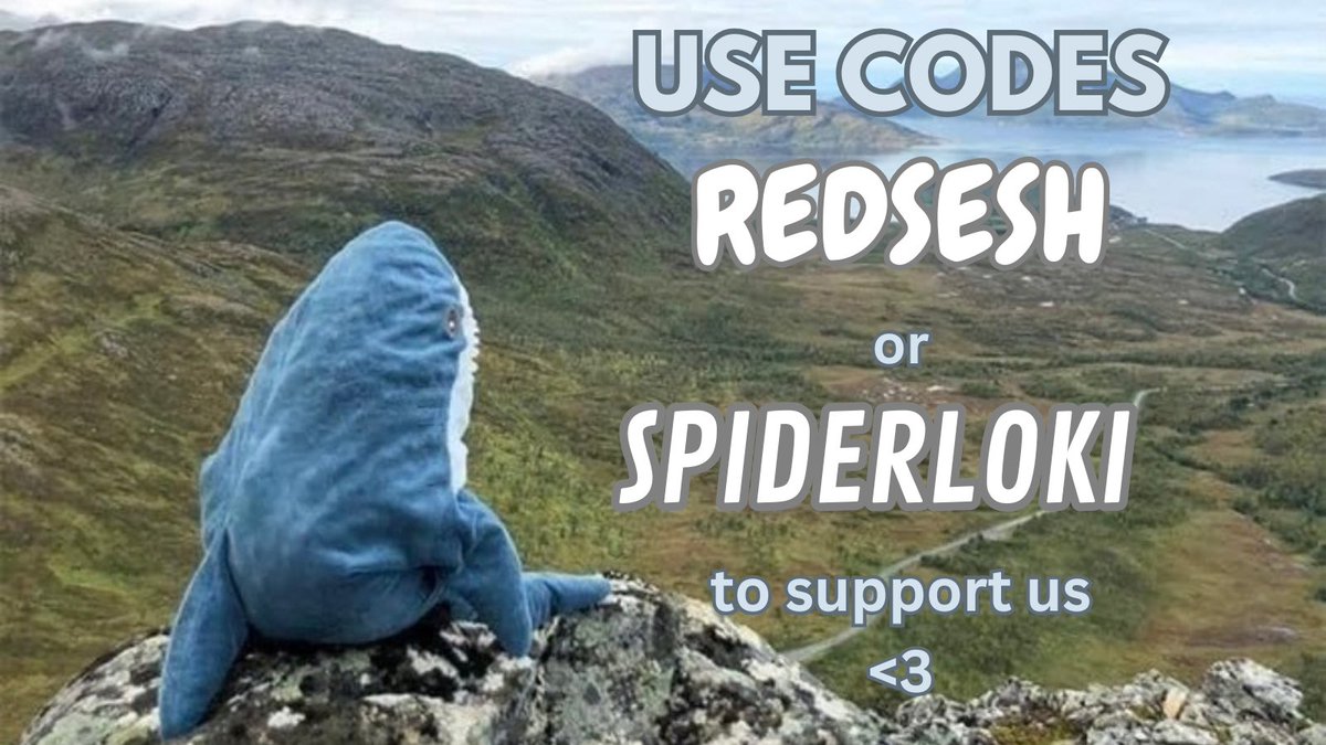 Even though my friend not so red isn't here...
If you're buying anything from the shop then feel free to use code REDSESH or SPIDERLOKI in the shop if you'd like to support your favourite spooder sheikh or my friend not so red!!
:)
#Ad