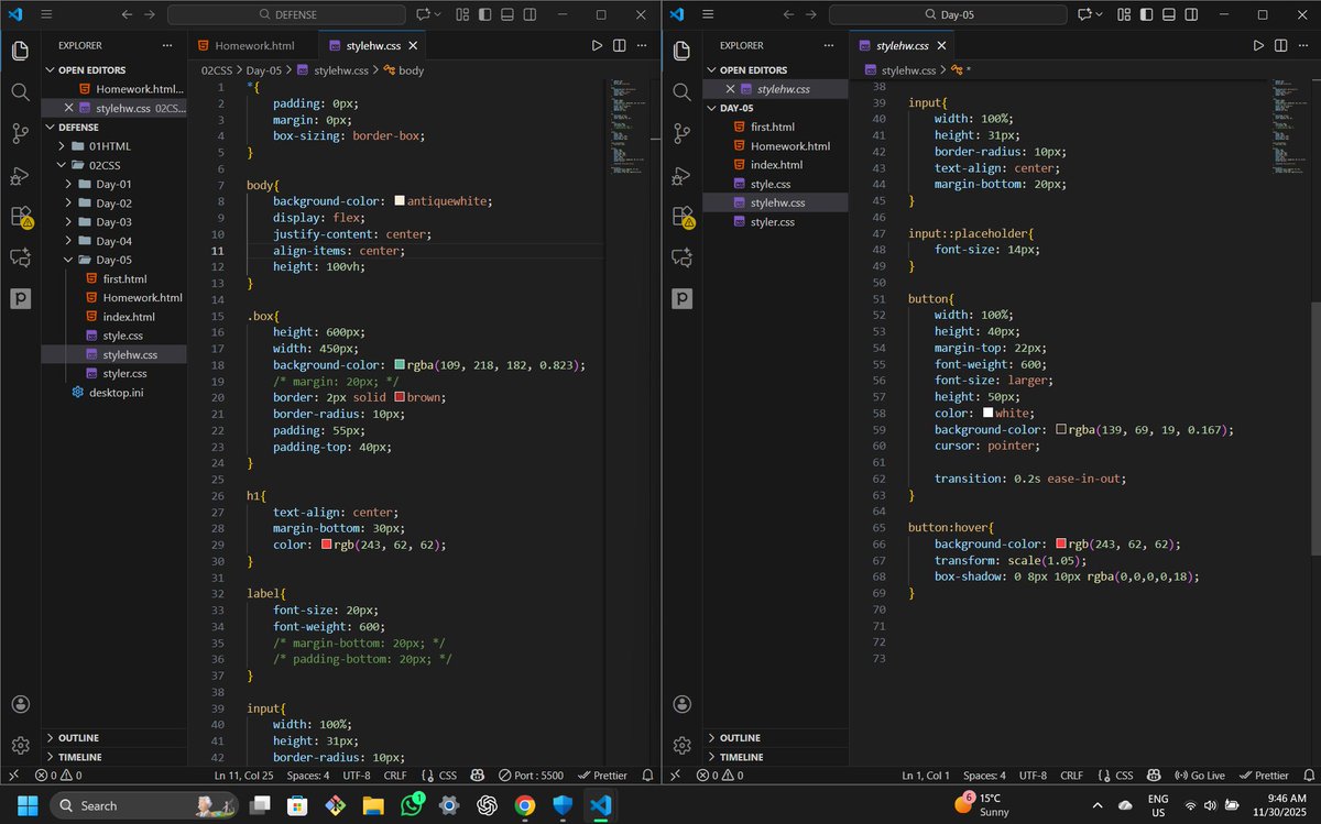 Shivam_thisside's tweet image. #CoderArmy 
Dived deeper inside Flexbox in CSS .
I always feared starting CSS but i can bet
it is the best CSS course whoever wants to start it from scratch .
It feels great when you start understanding the thing which you once feared off 😊🧿
Built my first SignUp Form .