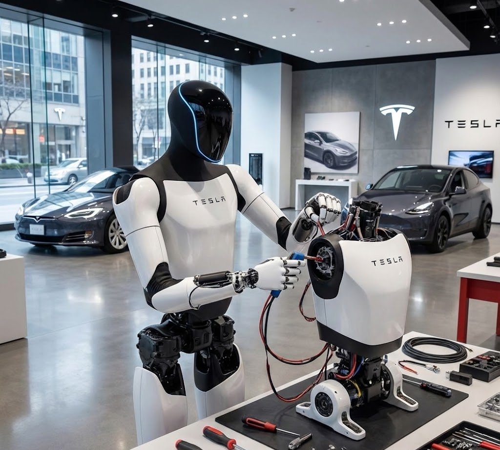 MarioNawfal's tweet image. ELON JUST CALLED OPTIMUS A VON NEUMANN PROBE... HERE’S WHY THAT’S INSANE!

Elon just hinted that his Tesla bot, Optimus, might one day make copies of itself. 

Yes... build a robot, then that robot builds more robots, and so on... forever.

That means one Optimus could turn into…