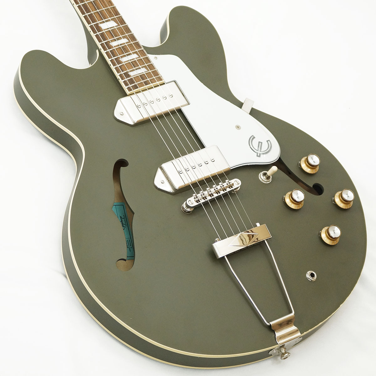 📢中古情報🉐 Epiphone Casino Worn (Worn Olive Drab) [USED] 👇商品