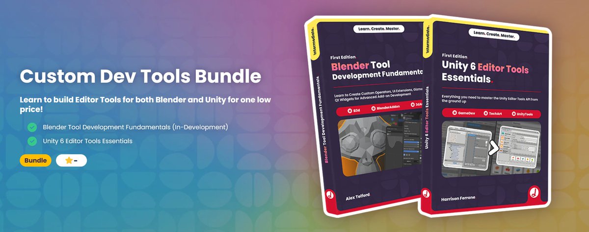 ushadersbible's tweet image. Best selling Bundle: Unity tools + Blender add-ons development! ✨jettelly.com/bundles/custom…

#b3d #unityengine #indiedev