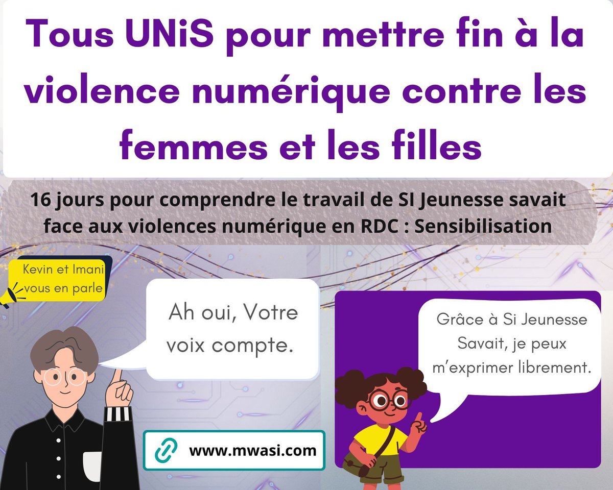 #16joursdActivismes
#pasdExcuse

OUI, votre voix! donnez votre opinion dans les espaces numériques dans le respect des lois et textes de la République : Chez Si Jeunesse Savait nous sensibilisons et vulgarisons les  lois pour permettre à chacun de quitter l'ignorance et d'agir en