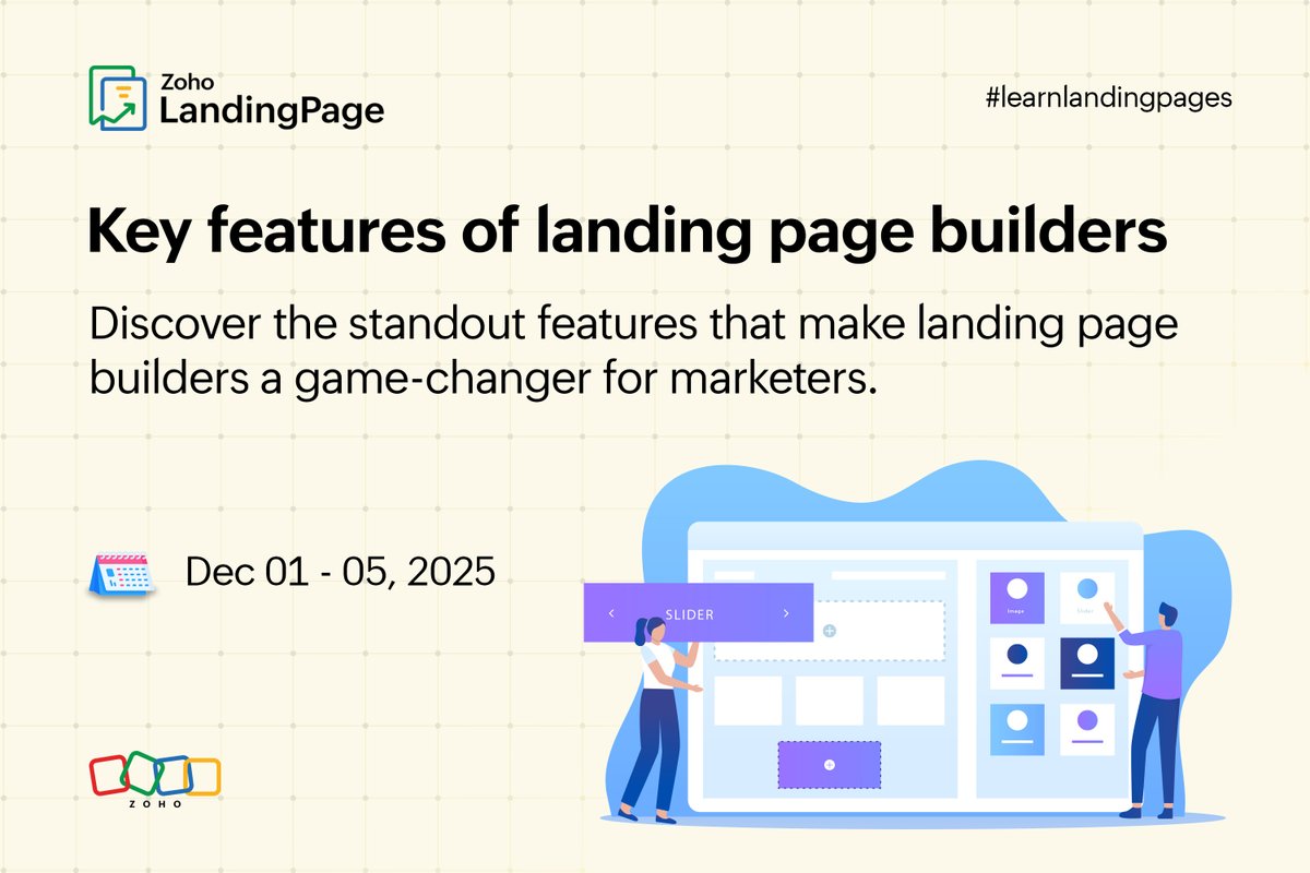 Zoho LandingPage tweet media