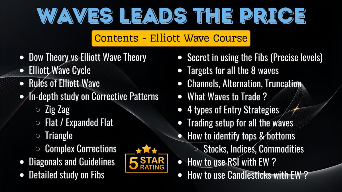 itzarunca's tweet image. #Elliottwave #Online #Course #MagicFibs   

I am very happy to announce that my Elliott Wave course – “Waves Leads the Price” – is now divided into Part 1 and Part 2 for easier learning and registration.  

There is no compromise in quality or content. This is the same complete…