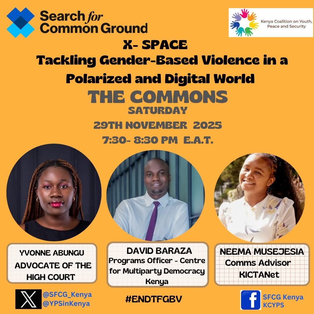 Search for Common Ground Kenya(@SFCG_Kenya) tweet media