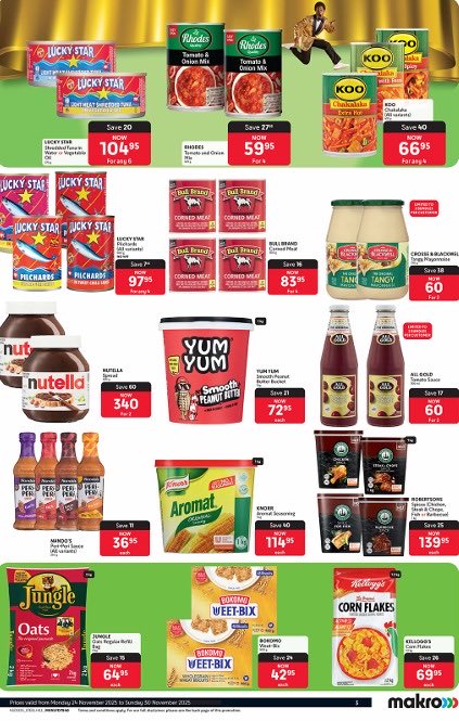 Makro Black Friday deals has something for everyone, from household appliances to everyday essentials! 🛒

Shop our Hugeee Makro deals here 👉🏽 bit.ly/47kpQI5

#MakroBlackFriday #Ad