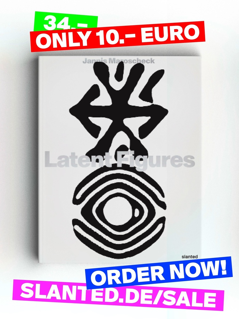 slanted_blog's tweet image. 🔥 Black Friday Special: Latent Figures for only €10.–! 🔥

Latent Figures is a catalogue of automatic ideas — a collection of signs from an unknown memory. Our almost-sold-out publication by @jannismaroscheck is available at a super special price with … instagr.am/p/DRl8fyRjbD3/