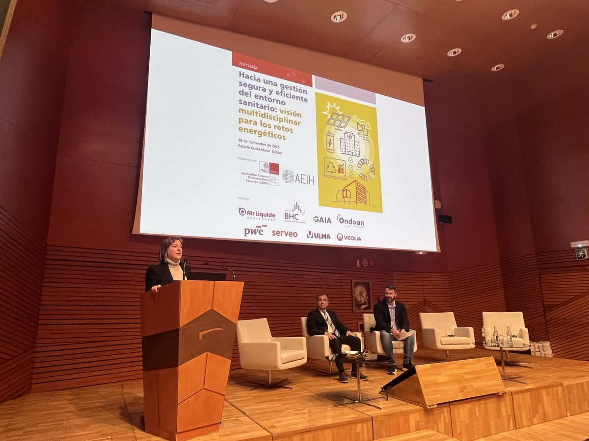 SEDISA_NET's tweet image. 🏁Hoy el Palacio Euskalduna de Bilbao acoge la Jornada Hacia una gestión segura y eficiente del entorno sanitario: visión multidisciplinar para los retos energéticos👇#GestiónSanitaria