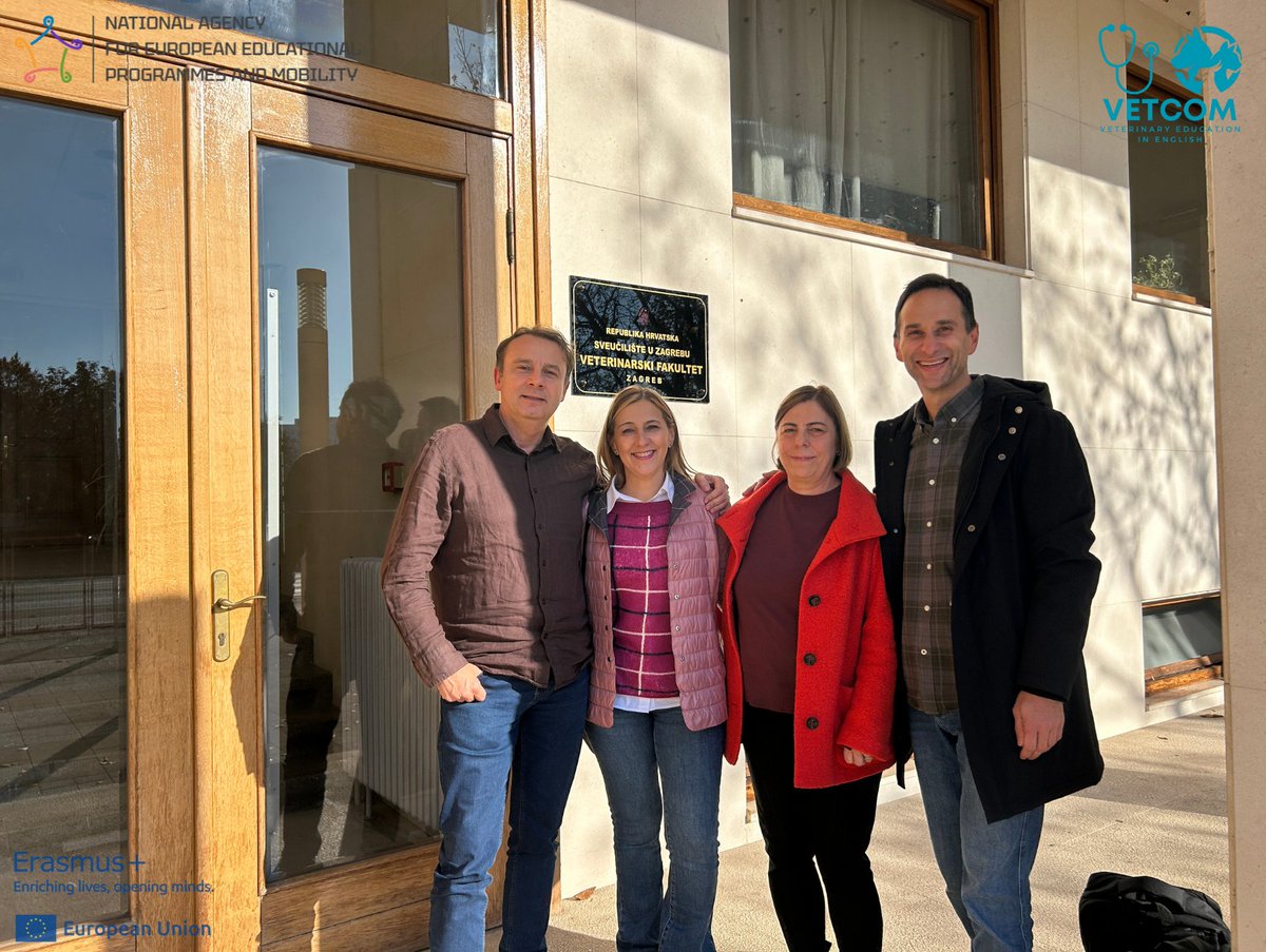 Vetcom2024's tweet photo. The visits from the Faculty of Veterinary Medicine Skopje to the Faculty in Zagreb have been unfolding with a huge success. These visits and exchanges in experience will help further the success of VETCOM and the development of an English curriculum for veterinary education. https://t.co/mUPdJh52bw