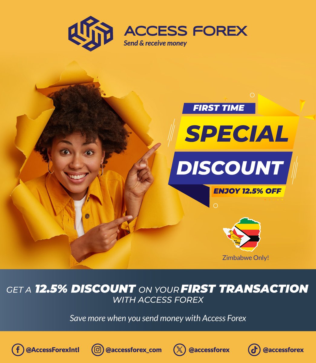 Enjoy a 12.5% discount when you send money using Access Forex for the first time this Black Friday.