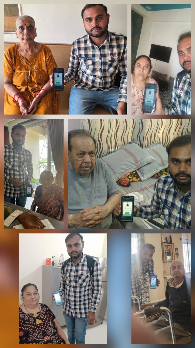 UIDAIMumbai's tweet image. Glimpse of Various doorstep DLC services provided by IPPB Bhavnagar team (Gujarat Circle) today under the nationwide DLC Campaign 4.0.
@UIDAI @GoI_MeitY @Collectorbhav @IPPBOnline @DOPPW_India #DLCCampaign4.0
#Bhavnagar #Aadhaar