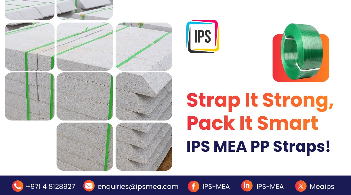 MeaIps's tweet image. IPS MEA PP Straps deliver lightweight, eco-friendly, high-strength packing for any industry.
🌟 Virgin PP
🌟 Water-resistant
🌟 High tensile strength
🌟 Multiple sizes &amp;amp; colours

Reliable for sealing, bundling, and securing.

#IPSMEA #PPStraps