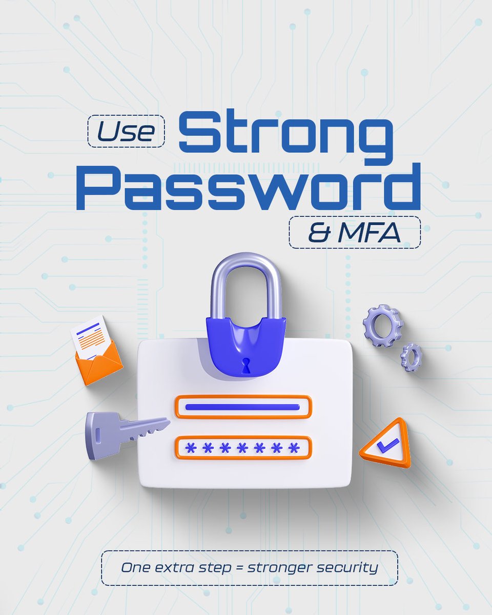 solistechnology's tweet image. Your digital ecosystem is only as strong as its weakest link.
Strong passwords, regular updates, and an aware team that’s your real firewall.
Stay aware. Stay secure.

#cybersecuritytips #DigitalSafety #SolisTechnology #CyberAwareness #DataProtection #onlinesecurity