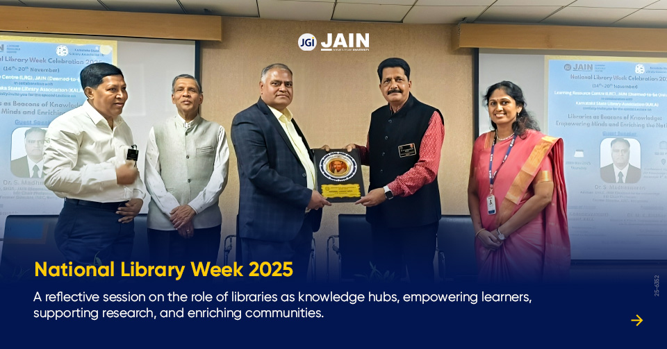 JainDeemedtbUnv's tweet image. We marked National Library Week 2025 with an insightful session on the impact of libraries in advancing learning, research and national growth.

#NationalLibraryWeek #JAINUniversity #LibraryEducation #KnowledgeForAll #LearningResourceCentre #JU