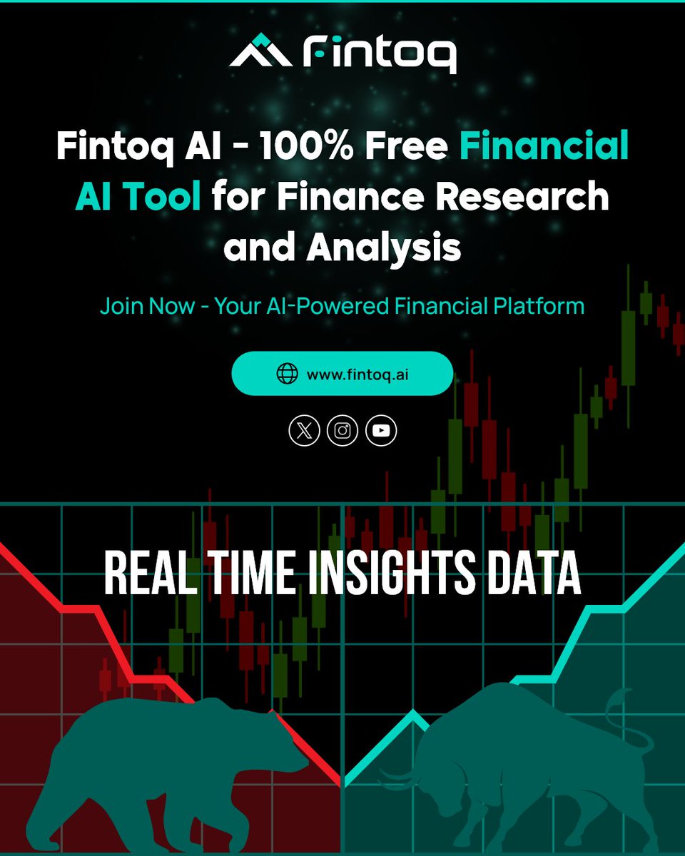 fintoq_ai's tweet image. Fintoq gives you the tools to analyze markets like a pro at zero cost.

Free AI, Real-time insights, and Smarter finance.

Level up your research today: fintoq.ai

#Fintoq #AIForFinance #MarketAnalysis