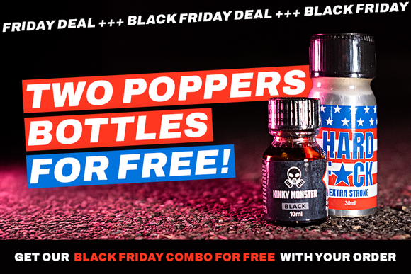 poppersschweiz's tweet image. GET 2 FREE #POPPERS this Black Friday. Just buy for CHF 10 or more and add them for free! ⚡️

We ship worldwide, get yours here: poppers-online.ch/en/product/bla…