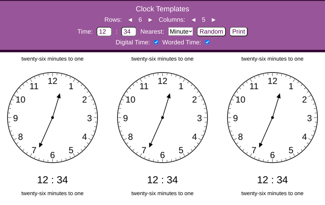 StudyMaths's tweet image. Looking for simple to use, customisable clocks?

Designed to be printed or pasted into PowerPoints etc.
The snipping tool (win+shift+s) is your friend.

mathsbot.com/printables/clo…