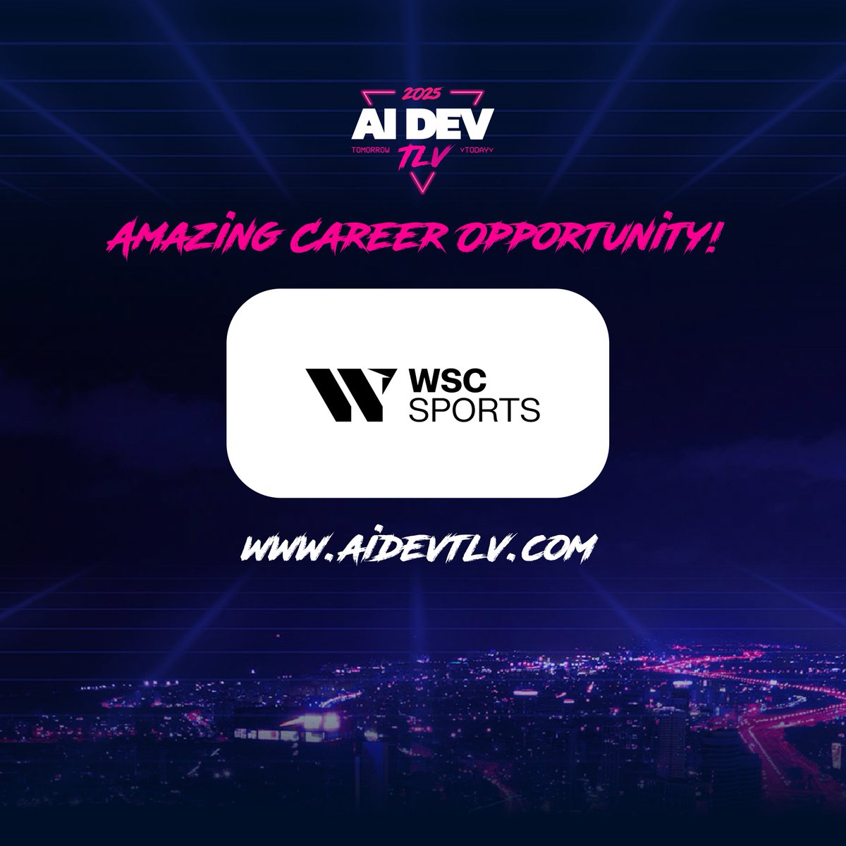 Looking for your next challenge as a Senior NLP Algorithm Developer?
Check out this amazing career opportunity at WSC Sports!
wsc-sports.com/career/senior-…
See more jobs at aidevtlv.com/jobs/ 💫