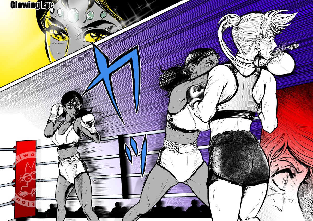 Glowing Eye
光る目
＃漫画 #女子ボクシング