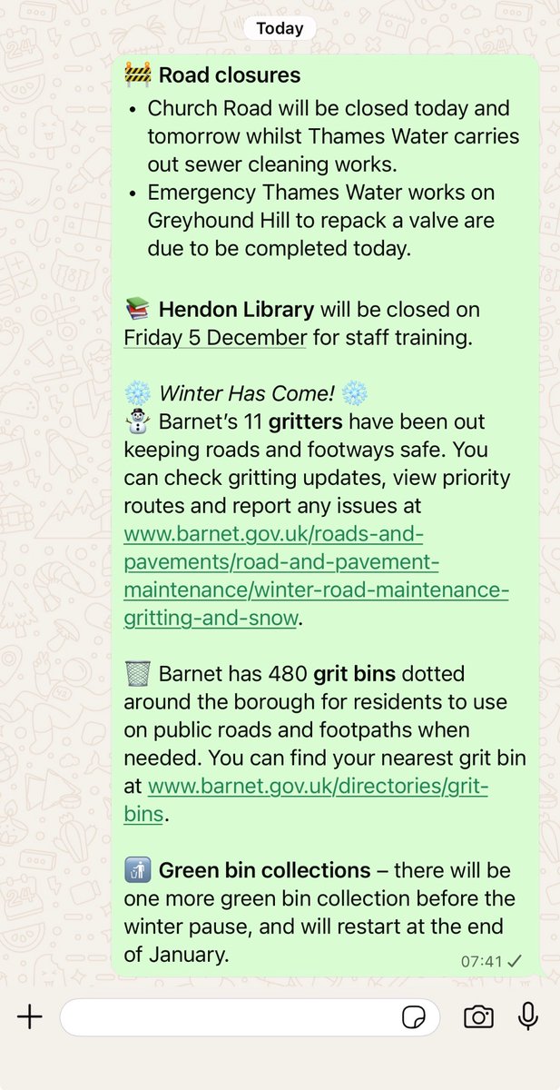 Want to receive these sorts of updates straight to your phone? Join our Hendon Resident WhatsApp group: chat.whatsapp.com/Jhq6QoYmSBW2cF…