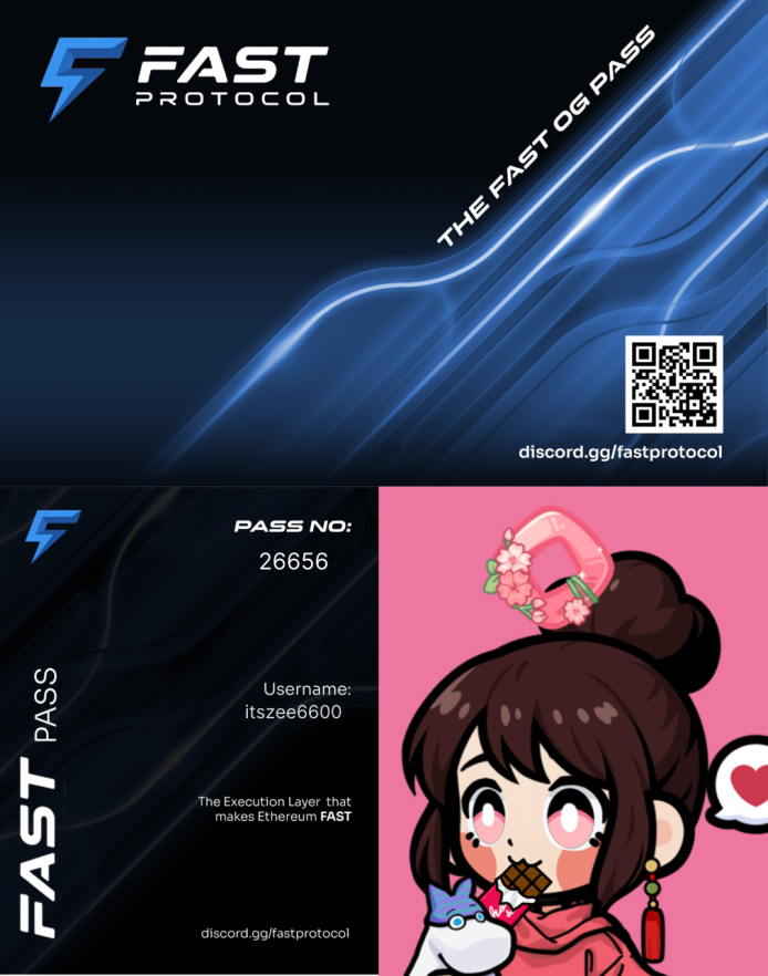 Zhainaaa_'s tweet photo. Claimed my Fast OG Pass for @fast_protocol.

Ethereum without the pending hell, millisecond preconfirmations, and encrypted ingress security.

Join the Fast community and claim your Fast points:
https://t.co/6h2RHGQMr9 https://t.co/VhMqCgz2VO