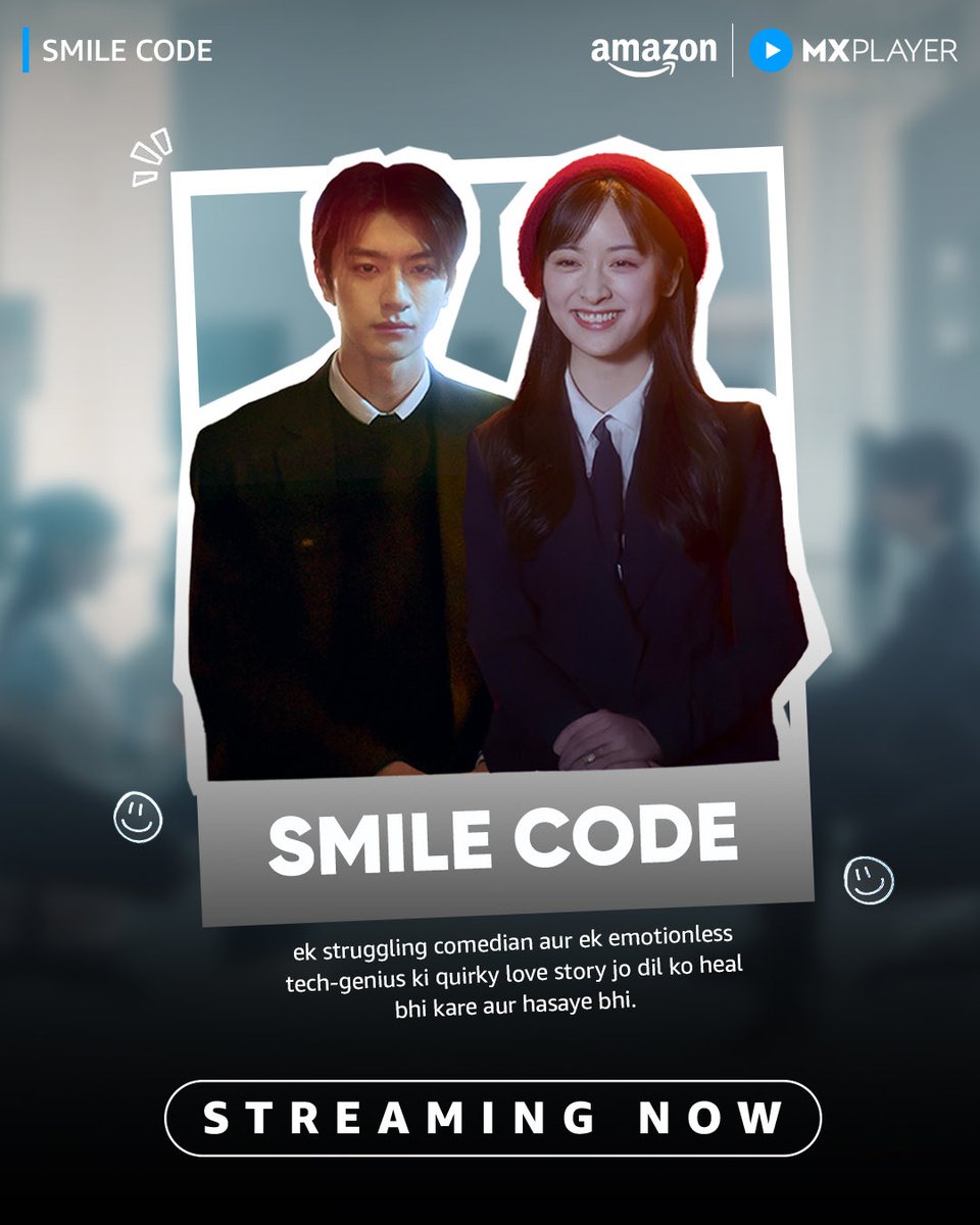 MXPlayer's tweet image. stage par jokes, life mein chaos - par Shanghai ke beech milkar bani ek healing wali love story 🥰

#SmileCode #SmileCodeOnAmazonMXPlayer #StreamingNow