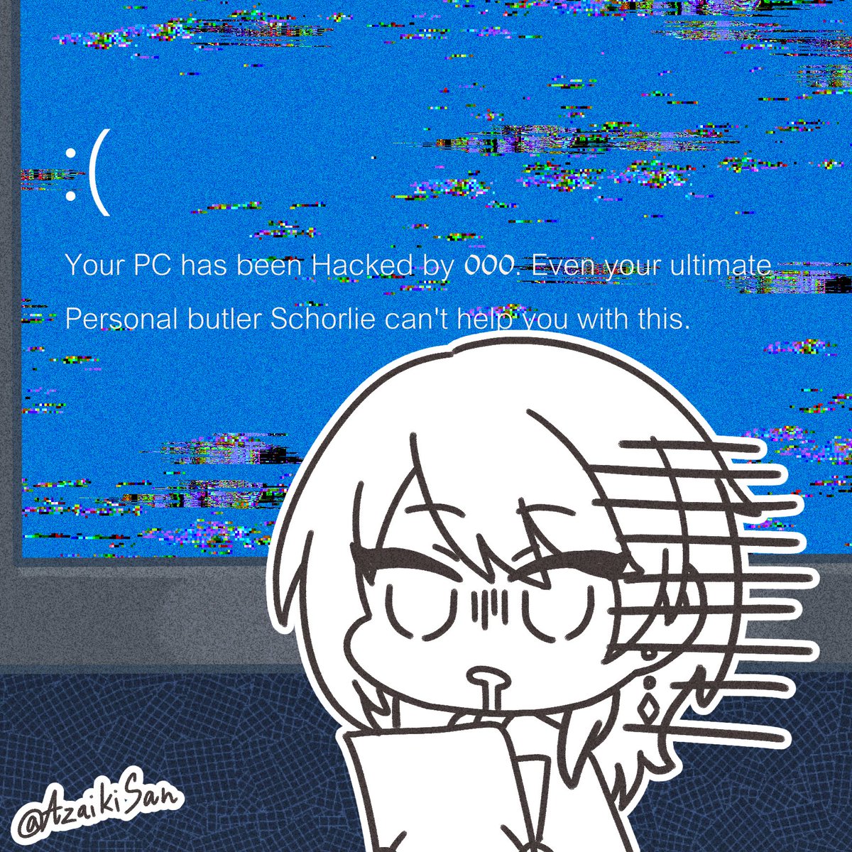 AzaikiSan's tweet photo. Blue Screen error by 000 💀
#无期迷途 #무기미도 #無期迷途 #PathtoNowhere #PTN https://t.co/iASC1nZSLR