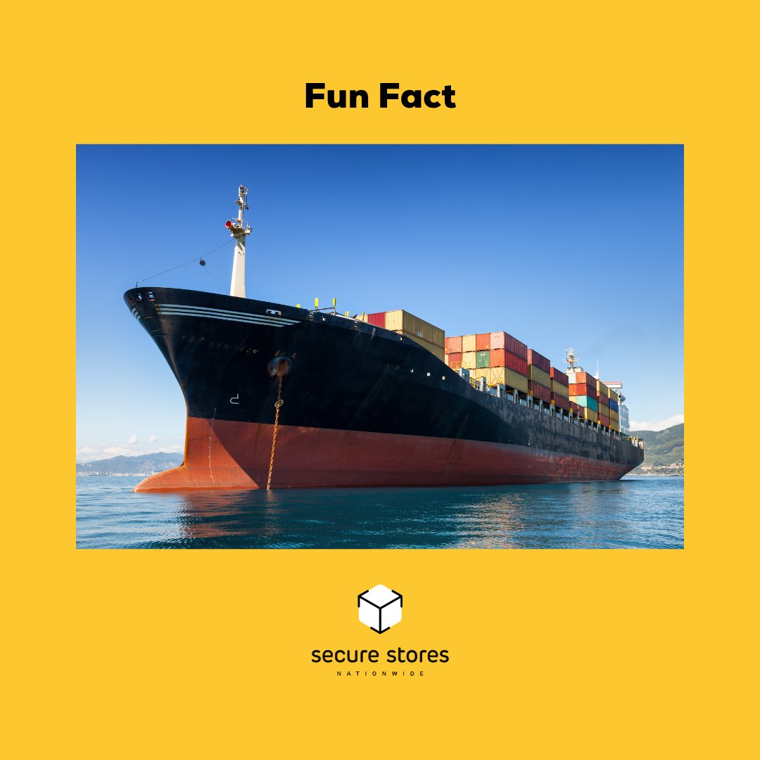 🚢 Did you know that the world’s largest container ships can carry over 24,000 containers? That’s enough cargo to fill 15,000 trucks, which could stretch nearly 145 kilometres (or 90 miles) in a line!

#SecureStores #FunFact #ShippingContainers