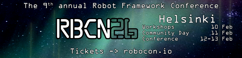 robotframework's tweet image. RoboCon early tickets are now on sale! 

Check out the tutorials, workshops, talks, and Community Day arrangements for both formats — in-person and online!

Don’t wait, secure your ticket at robocon.io

#RoboCon #RobotFramework #Conference
