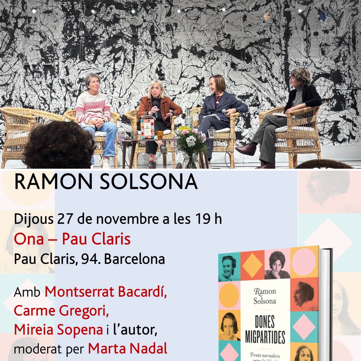 Clar i català: classe magistral de literatura viva. #ramonsolsonasancho, #montserratbacardi,
#ramonsolsonaisancho <a href="/gregorisol/">Carme Gregori Soldev</a> @mireiasopenabuixens <a href="/pleniluni1/">Marta Nadal</a> <a href="/Ed_Portic/">Pòrtic</a> <a href="/Grup62/">Grup62</a>