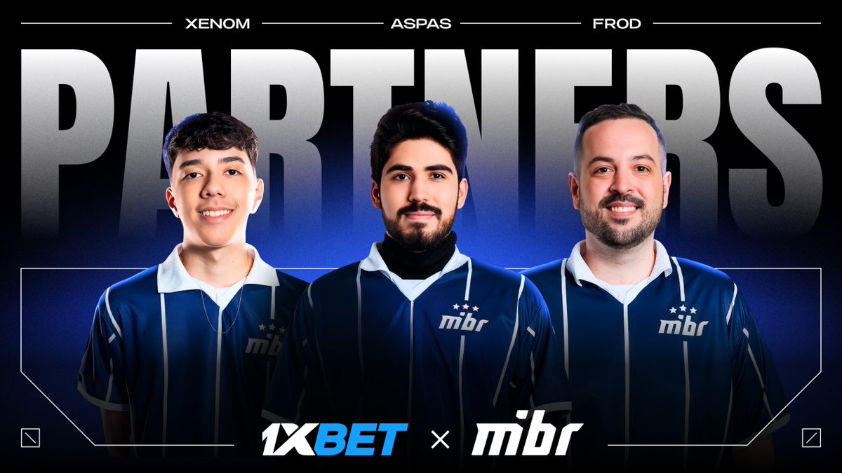 🚨 MIBR x 1xBet

MIBR has signed a new betting partnership with 1xBet for its VCT Americas roster — officially approved by Riot Games.

The deal brings 1xBet branding to jerseys, streams &amp; content, expanding their collaboration beyond CS:GO.

A major move as betting sponsors