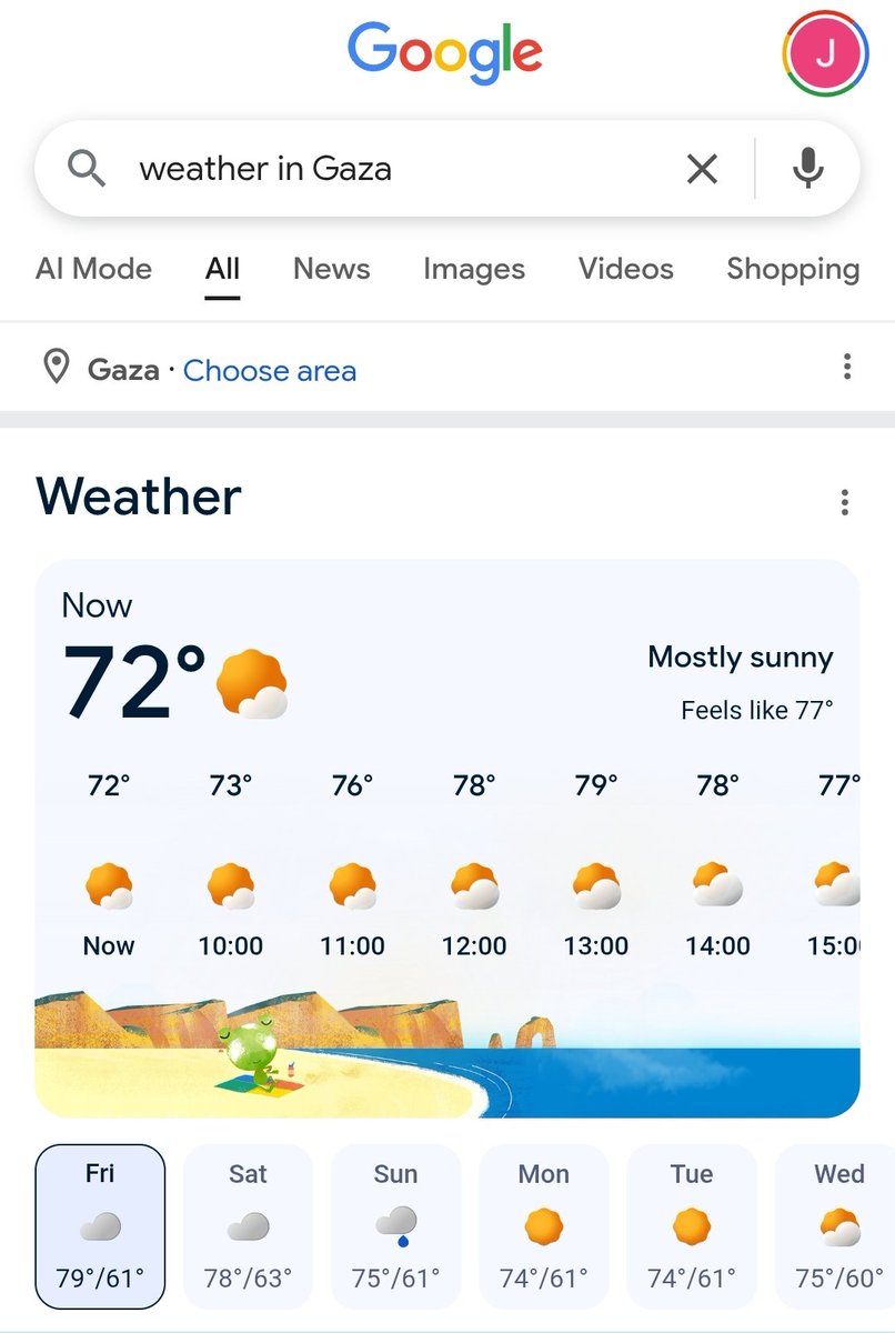 <a href="/Palestinedaily1/">Palestine Daily News ✌️🇵🇸✌️</a> It's not raining in Gaza today. Nor did it rain yesterday or the day before. You are, in fact, lying.