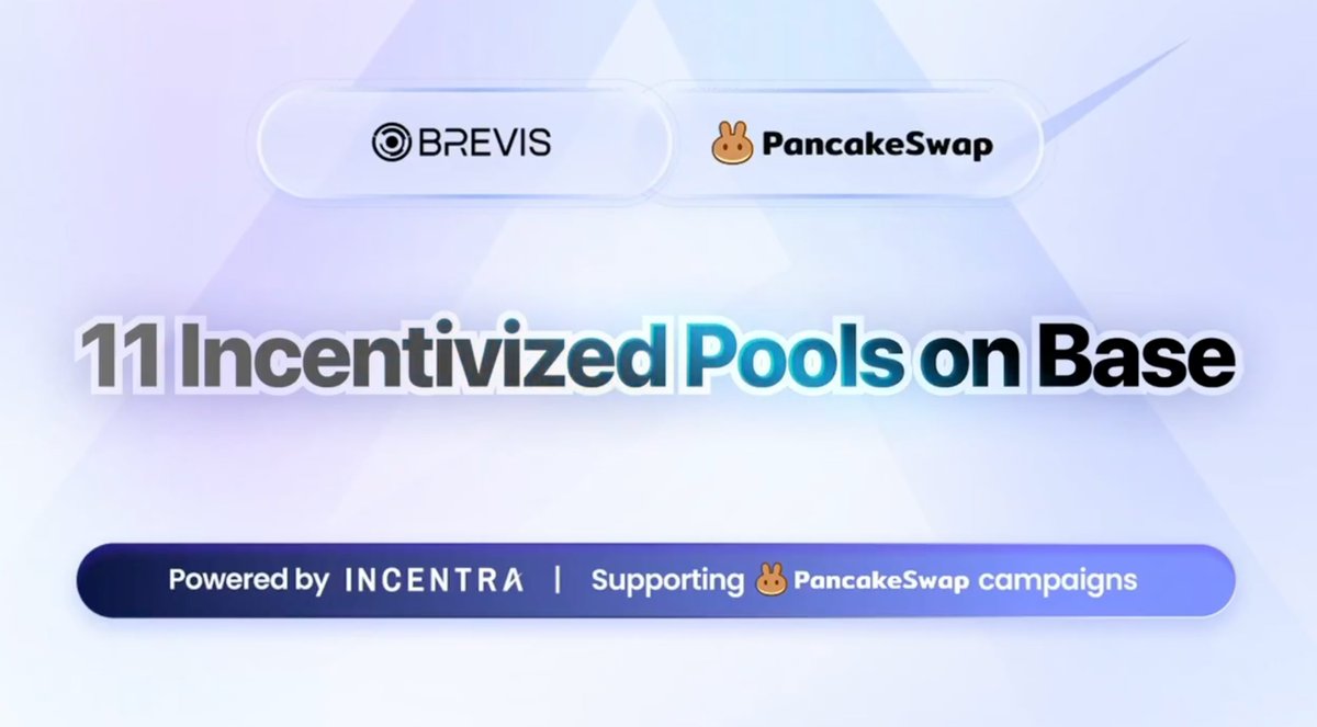 Web300fa's tweet image. PancakeSwap ✖️ @brevis_zk 这次直接掏出 24 万 OP，在 Base 上开了 11 个 v3 池的奖励赛道：ETH-USDC、cbBTC 系列、wstETH、VIRTUAL、ZORA……每周 2 万 OP，按你真正贡献的交易费比例发，位置越集中、费越高，拿得越多，纯多劳多得。

让我惊叹的不是这 24 万…