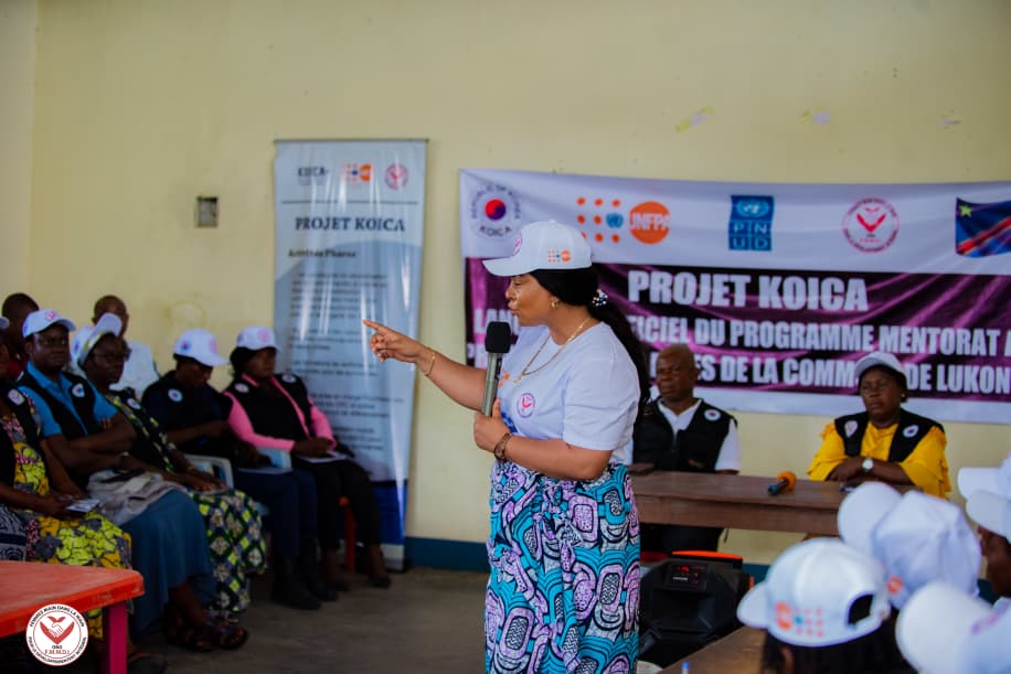 Projet KOICA 

FMMDI-ONG lance le programme de mentorat de 30 jeunes filles de Lukonga à Kananga. Elles seront encadrées en leadership féminin, autonomisation économique, entrepreneuriat, prévention des violences numériques et principes du mentorat, par 8 expertes.