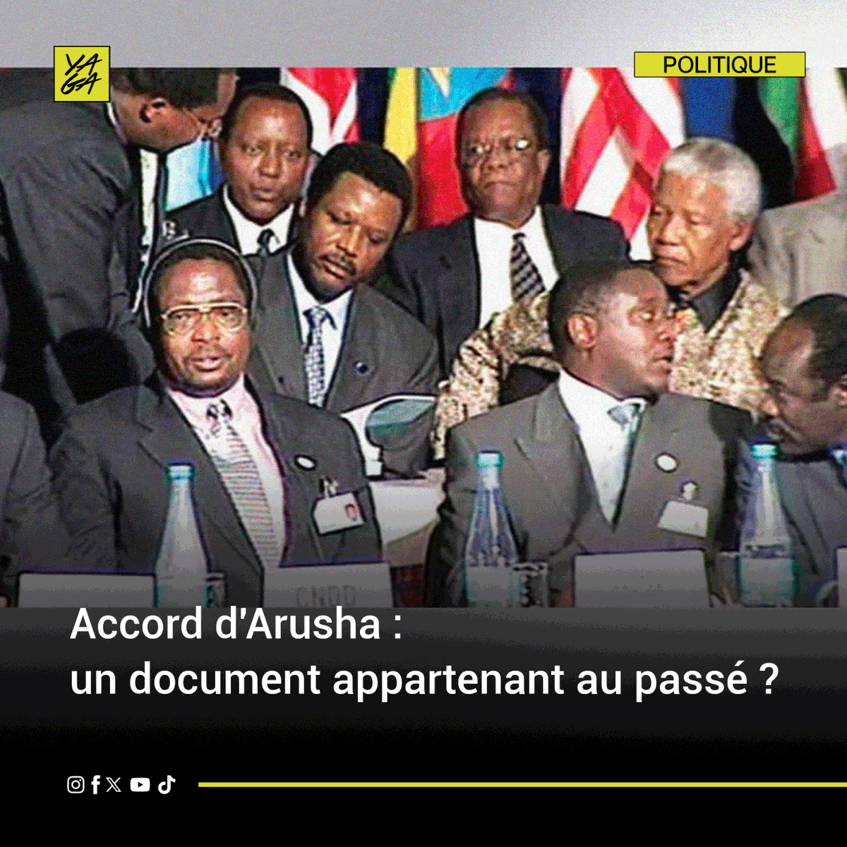 📝 Que faire de l’Accord d’Arusha : l’honorer, le réformer… ou tourner la page ?

💁🏾‍Depuis plusieurs années, le débat divise : pour les uns, l’Accord d’Arusha reste la clef de la stabilité politique au Burundi ; pour les autres, il appartient au passé. Et au milieu de ces