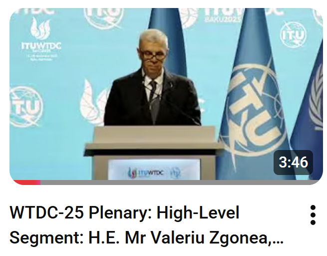 ITUEurope's tweet image. TODAY: The #ITUWTDC concludes with a series of great outcomes that pave the way for advancing #DigitalDevelopment worldwide!

Do not miss the statement of H.E. Mr Valeriu Zgonea, President of @ANCOM_RO , #Romania 🇷🇴

youtube.com/watch?v=TkCKJs…

@ITUEurope