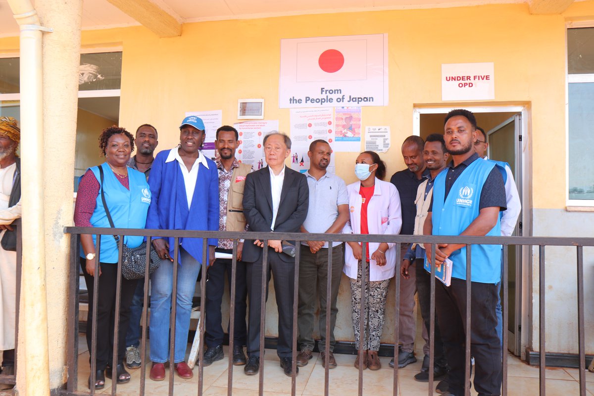 UNHCREthiopia's tweet image. UNHCR welcomed a mission led by HE Mr SHIBATA Hironori, Ambassador of @JapanEthiopia, &amp;amp; Mr YAKUSHI Hiroyuki of @jica_direct_en. The delegation visited the Ura settlement, reaffirming 🇯🇵's support for health &amp;amp; WASH projects benefiting both refugees &amp;amp; hosts. 

#WithRefugees