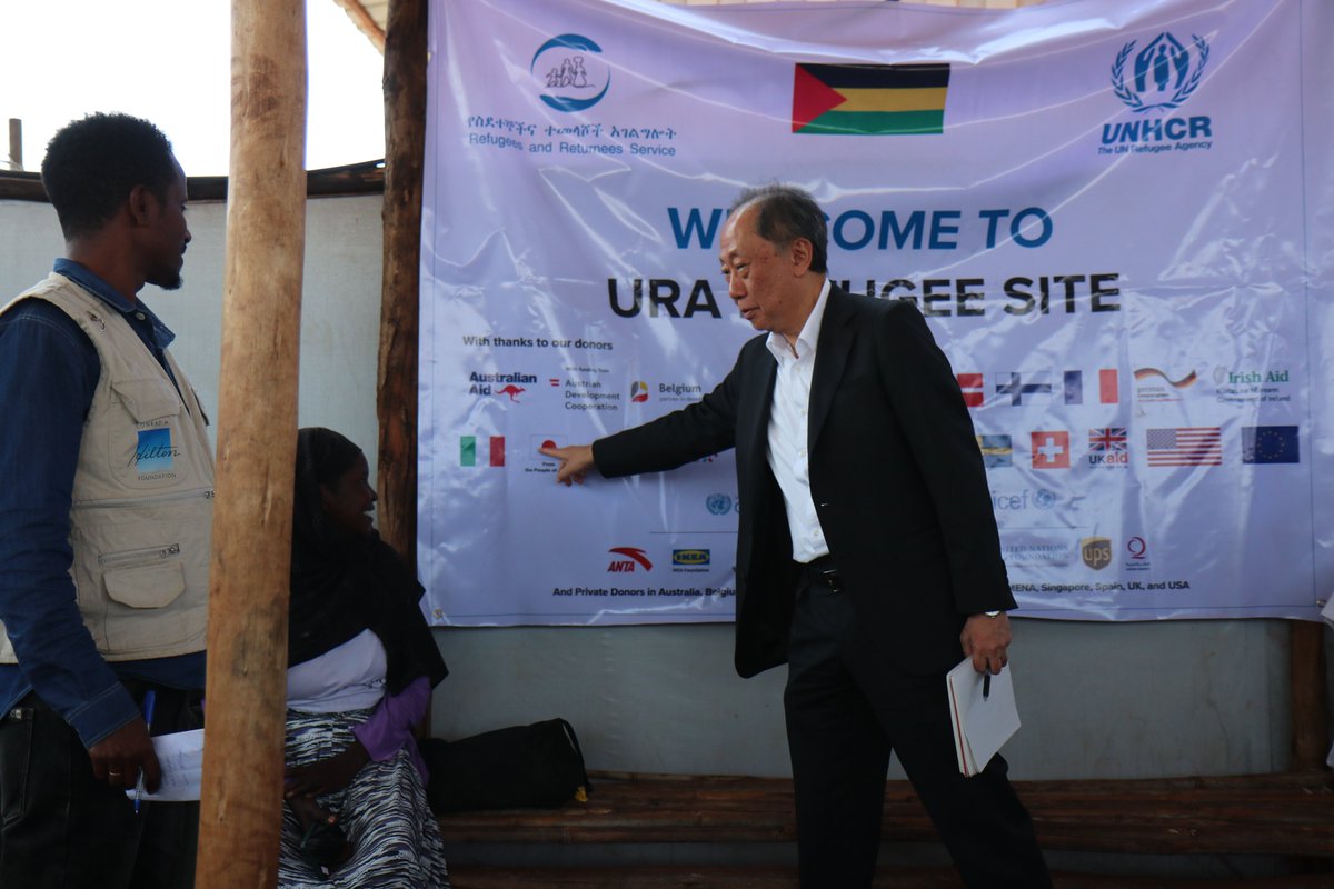 UNHCREthiopia's tweet image. UNHCR welcomed a mission led by HE Mr SHIBATA Hironori, Ambassador of @JapanEthiopia, &amp;amp; Mr YAKUSHI Hiroyuki of @jica_direct_en. The delegation visited the Ura settlement, reaffirming 🇯🇵's support for health &amp;amp; WASH projects benefiting both refugees &amp;amp; hosts. 

#WithRefugees