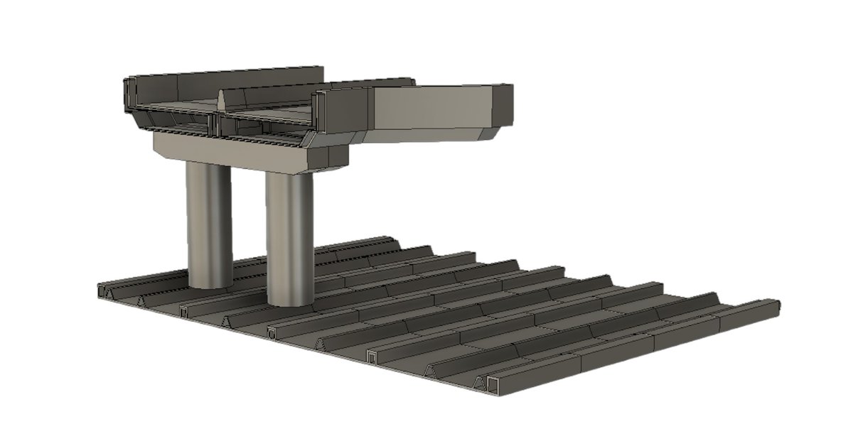 PAセットの開発着々と。 床パーツを展開する用の ベースパーツの試作