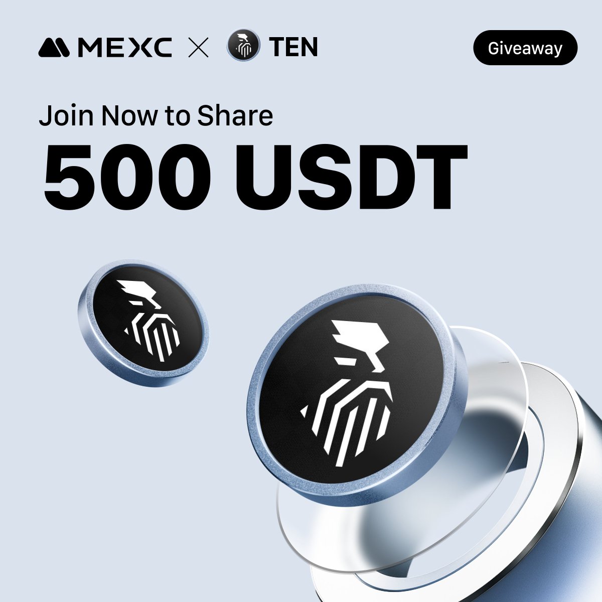 Join MEXC Listings giveaway to win 500 $USDT:
1️⃣ Follow <a href="/MEXC_Listings/">MEXC_Listings</a> &amp; <a href="/tenprotocol/">TEN (🔟/🔟)</a> 
2️⃣ Like, RT &amp; Tag 3 friends
3⃣Comment “Trade $TEN on MEXC with 0 fees” + your MEXC UID 

20 lucky winners will share the prize. Ends on Nov 30.

Trade Now 👉mexc.com/exchange/TEN_U…