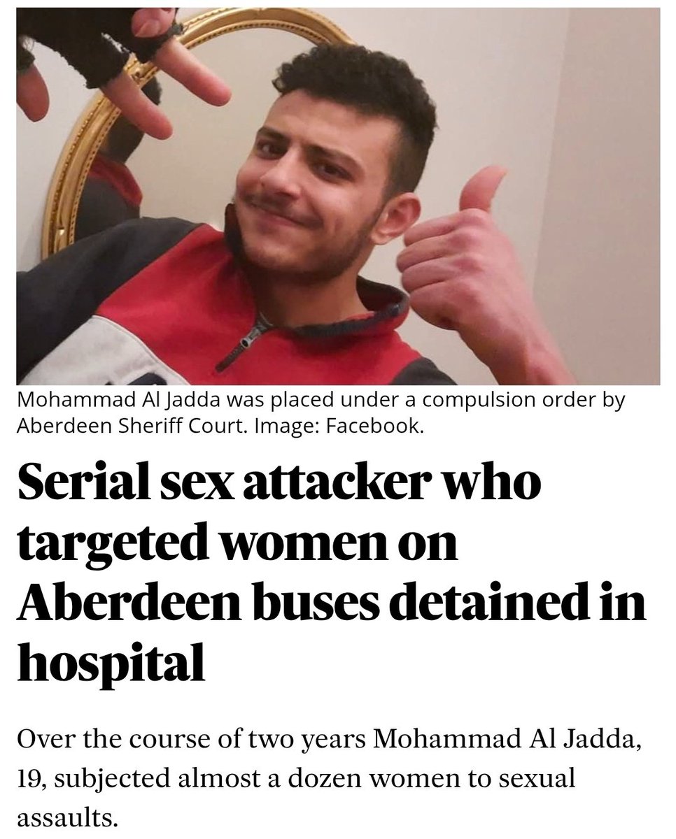 ⚠️ ABERDEEN: He assaulted 11 women on buses across the city - and has been sent to a psychiatric hospital instead of prison.

Mohammad Al Jadda, 19, repeatedly targeted women on public buses, sexually assaulting them in a series of disturbing attacks over 2 years.

After his 10th