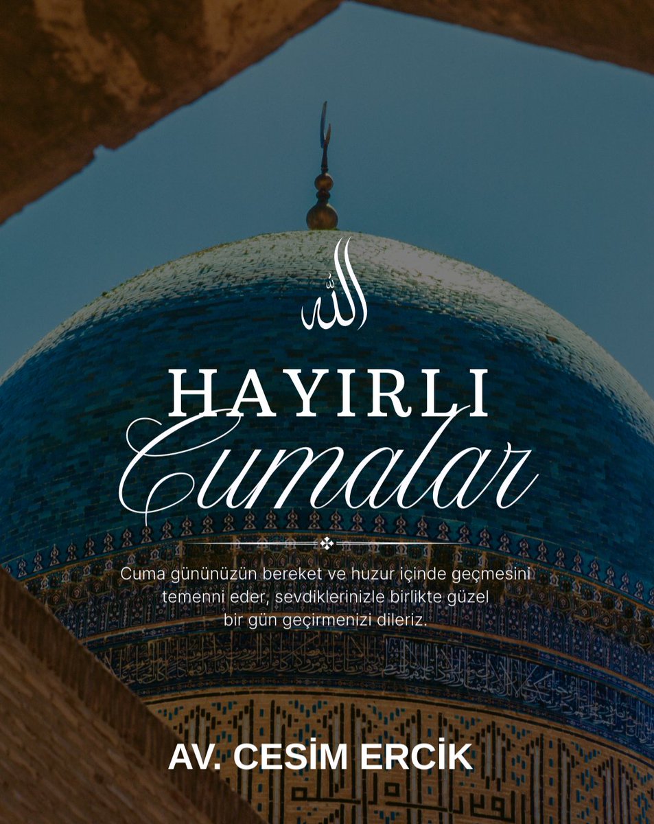 cesimercik's tweet image. Cuma gününüzün bereket ve huzur içinde geçmesini temenni eder, sevdiklerinizle birlikte güzel bir gün geçirmenizi dileriz.

Hayırlı Cumalar