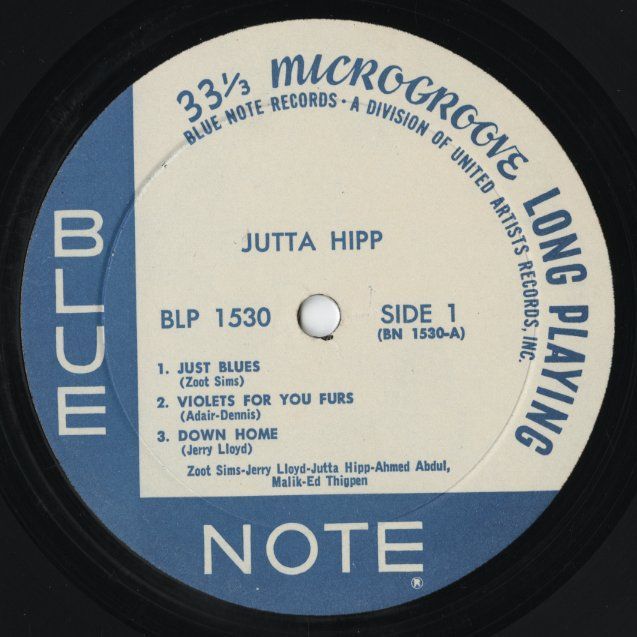 Jutta Hipp With Zoot Sims (BN 1530) 】56年録音。ドイツ出身の女性