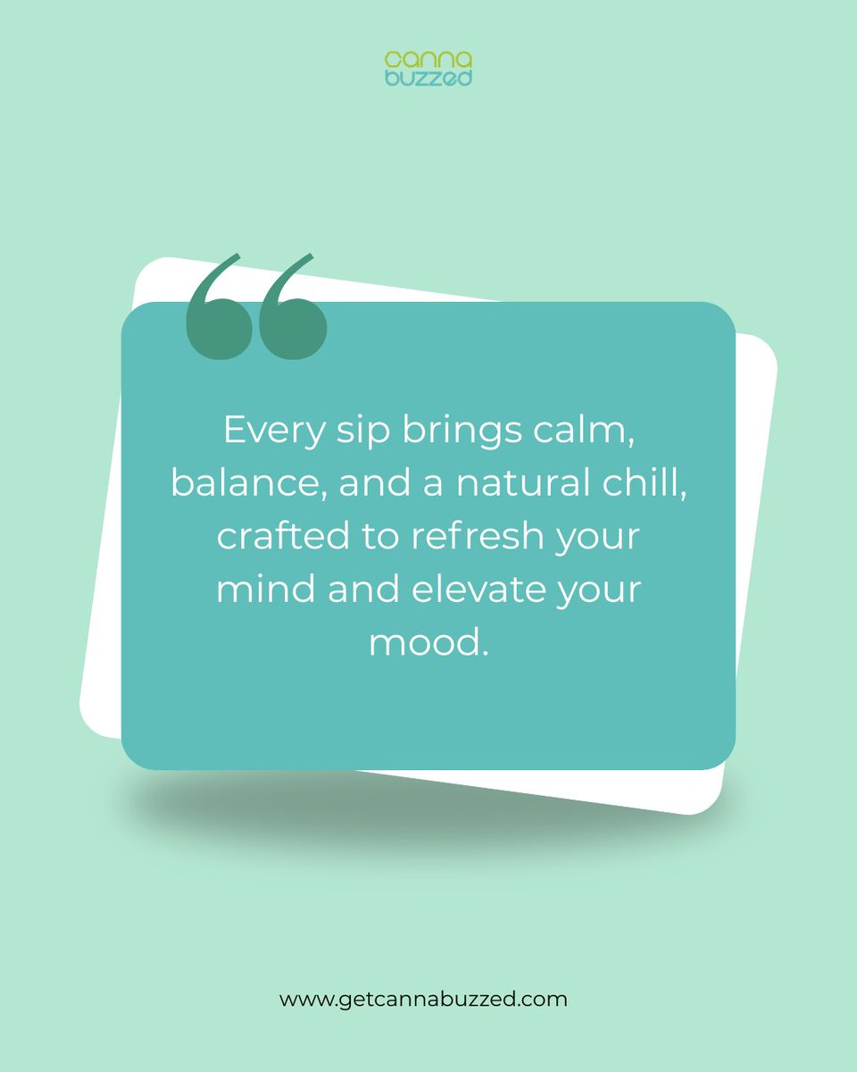 GetCannaBuzzed's tweet photo. Sip calm. Feel balance. Live chilled.
Every sip is a little reset. 🌿
Crafted for calm, balance, and pure chill exactly when you need it.
Let your mind unwind and your mood elevate, one smooth sip at a time. ✨
Tap in, chill out. 💚
#getcannabuzzed #cannabiscommunity #chillvibes #cbdwellness #relaxnaturally #sipandchill #cannabislifestyle #wellnessdrink #mindandmood #staylifted