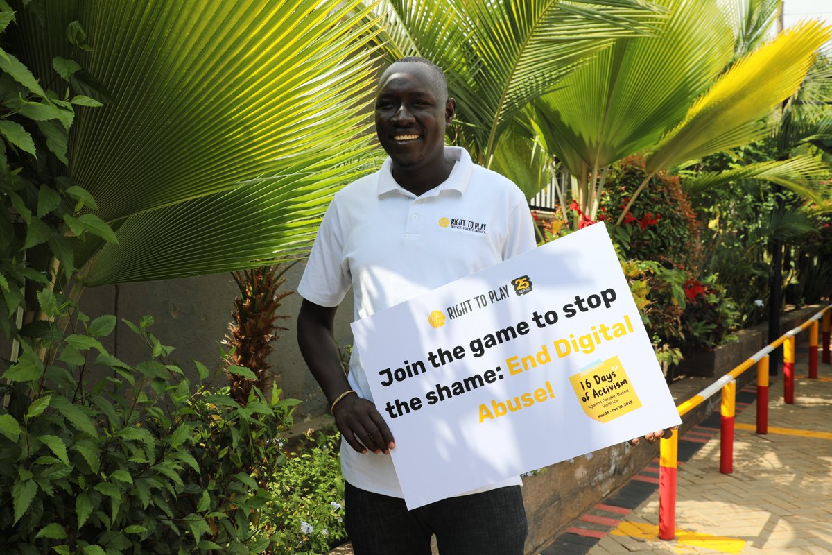 Violence against women and girls has no place in our communities. We stand with girls everywhere demanding safety, respect &amp; dignity.
Right To Play continues to create supportive spaces and promote equality to end Gender Based Violence.

#OrangeTheWorld #16DaysOfActivism2025