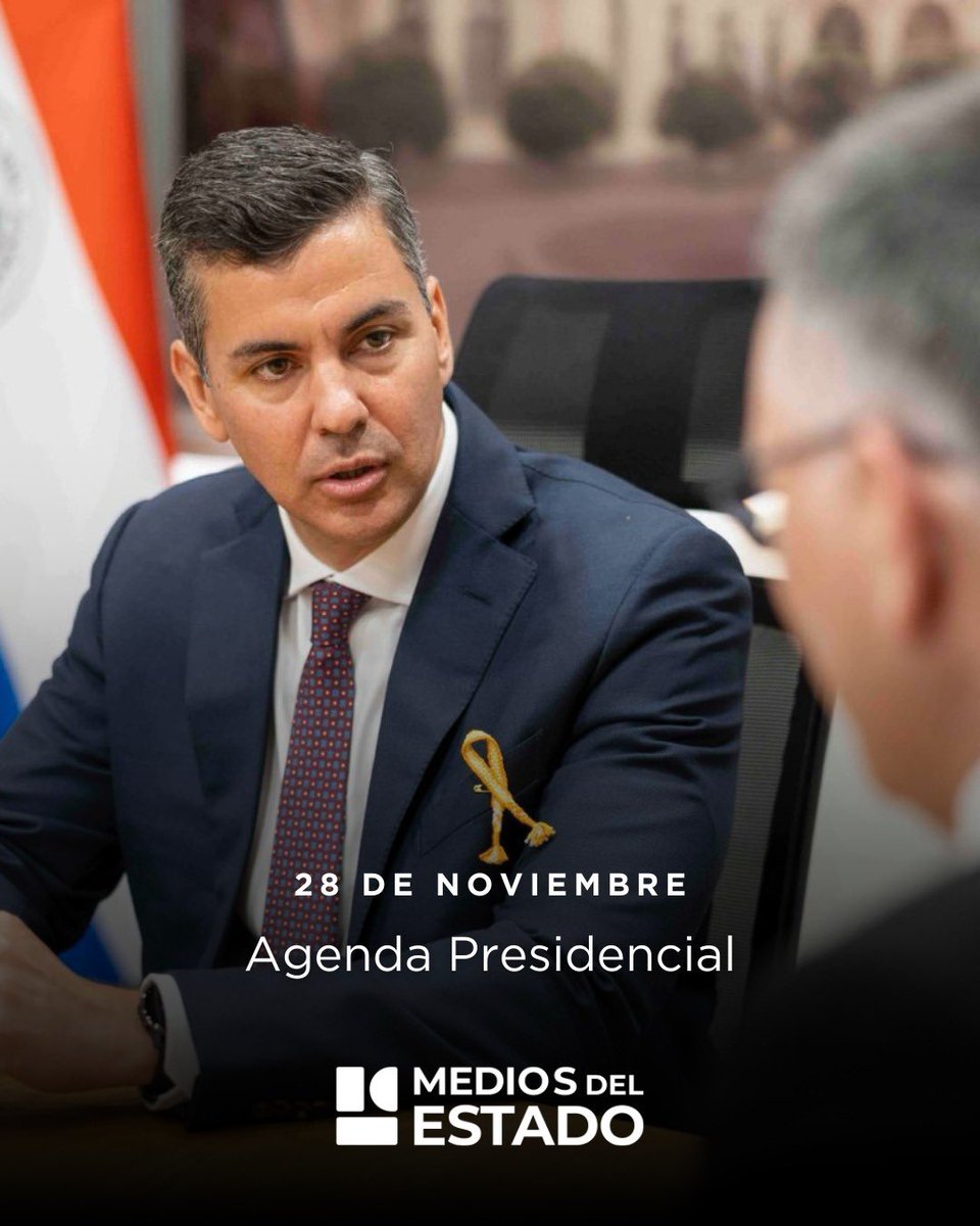 ▶️Agenda de actividades del Pdte. <a href="/SantiPenap/">Santiago Peña</a> 

🖇️presidencia.gov.py/calendario/eve…

🔴 Cobertura de Medios del Estado