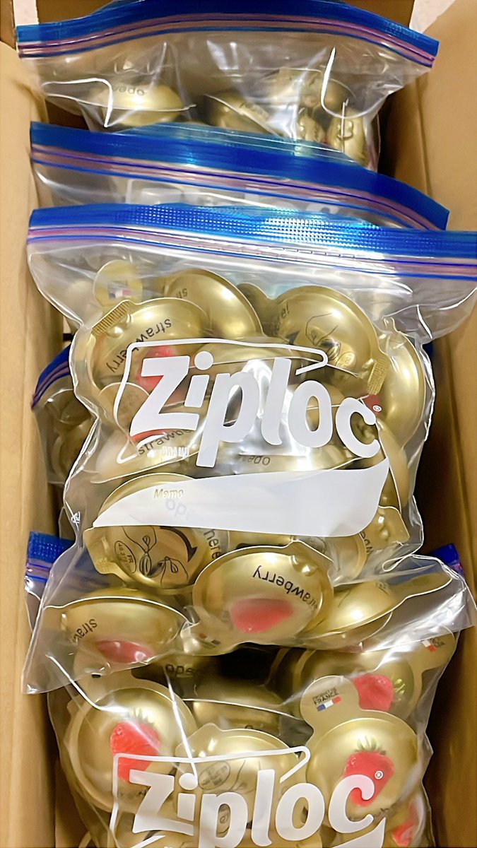 ジップロックMサイズ6袋に収まった😳