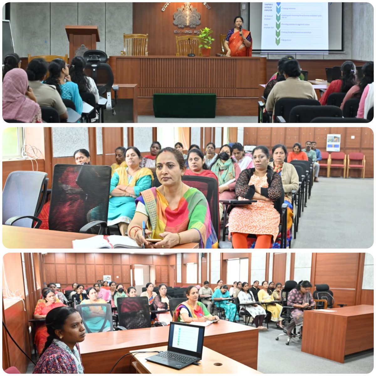 ಶ್ರೀಮತಿ.ಅಮಲಿ ನಾಯಕ್ ಗ್ರಾಮೀಣ ಅಭಿವೃದ್ಧಿ ಸೇವಾ ಸಂಸ್ಥೆ ಬೆಂಗಳೂರು ಗ್ರಾಮಾಂತರ ಜಿಲ್ಲೆ ರವರಿಂದ ಕೆಲಸದ ಸ್ಥಳದಲ್ಲಿ ಮಹಿಳೆಯರ ಮೇಲಿನ ಲೈಂಗಿಕ ಕಿರುಕುಳ(POSH act)ಗೆ ಸಂಬಂಧಿಸಿದ ತರಬೇತಿ ಮತ್ತು ಕಾರ್ಯಾಗಾರವನ್ನು ಜಿಲ್ಲಾ ಪೊಲೀಸ್ ಕಚೇರಿಯಲ್ಲಿ ಹಮ್ಮಿಕೊಳ್ಳಲಾಯಿತು.
#WomenSafety 
#poshact